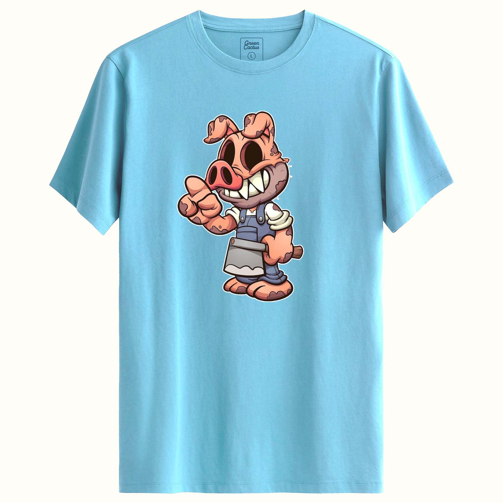 Pig Tasarımlı Regular T-Shirt