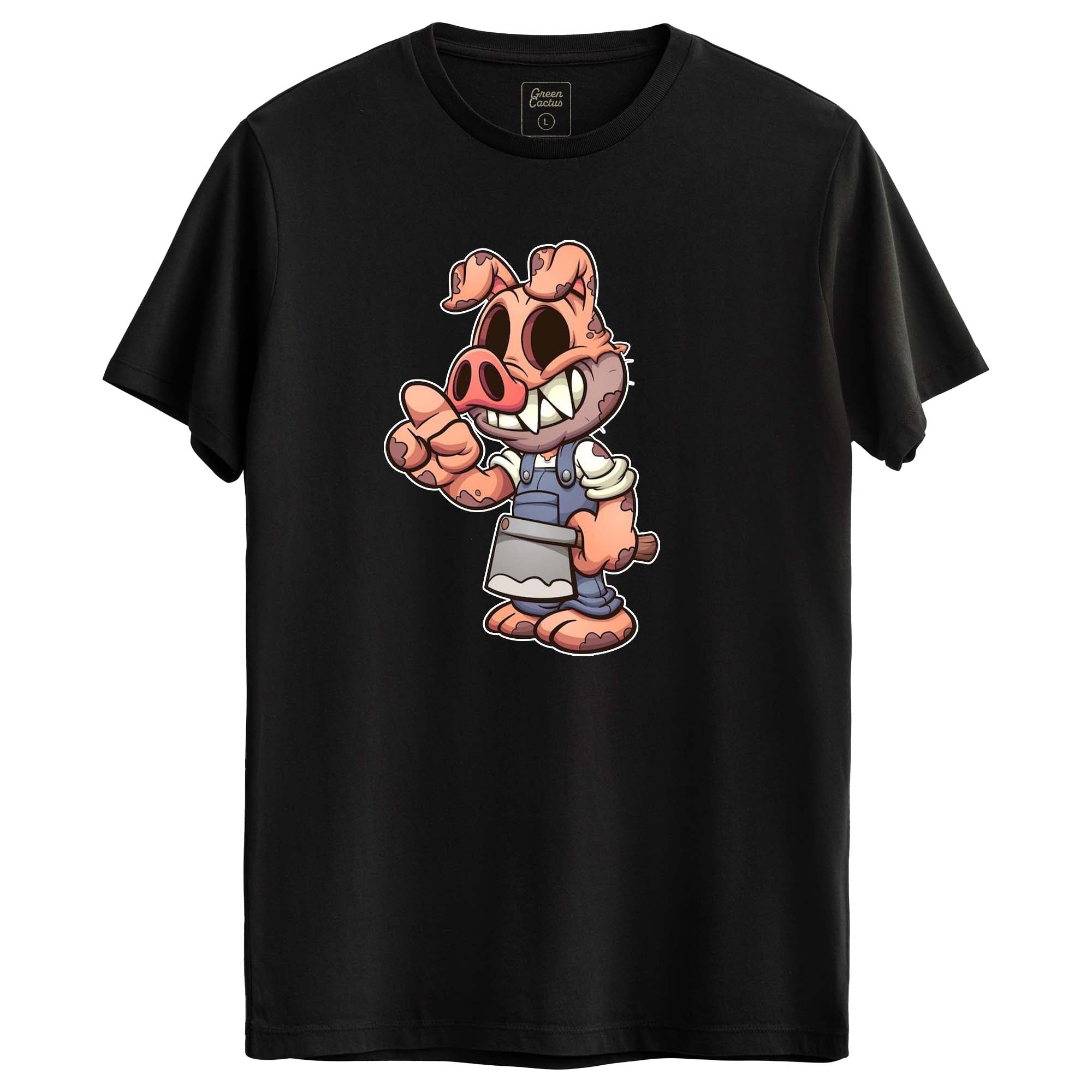 Pig Tasarımlı Regular T-Shirt