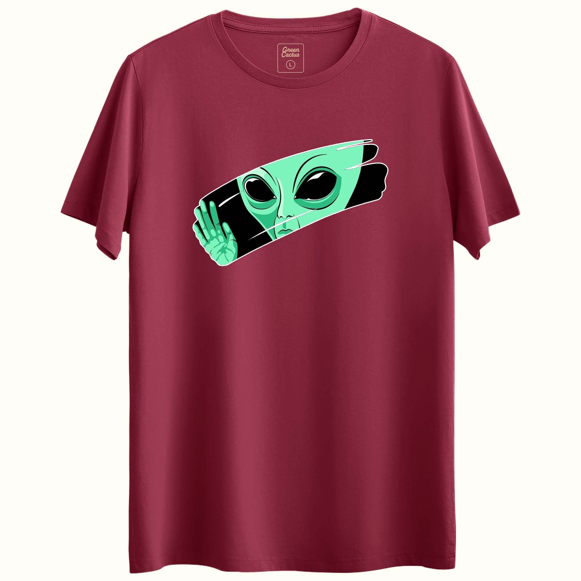 Ufo Tasarımlı Regular T-Shirt