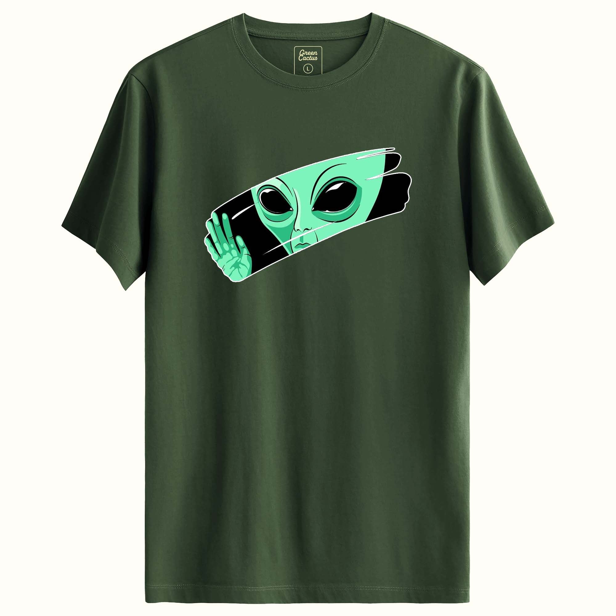 Ufo Tasarımlı Regular T-Shirt