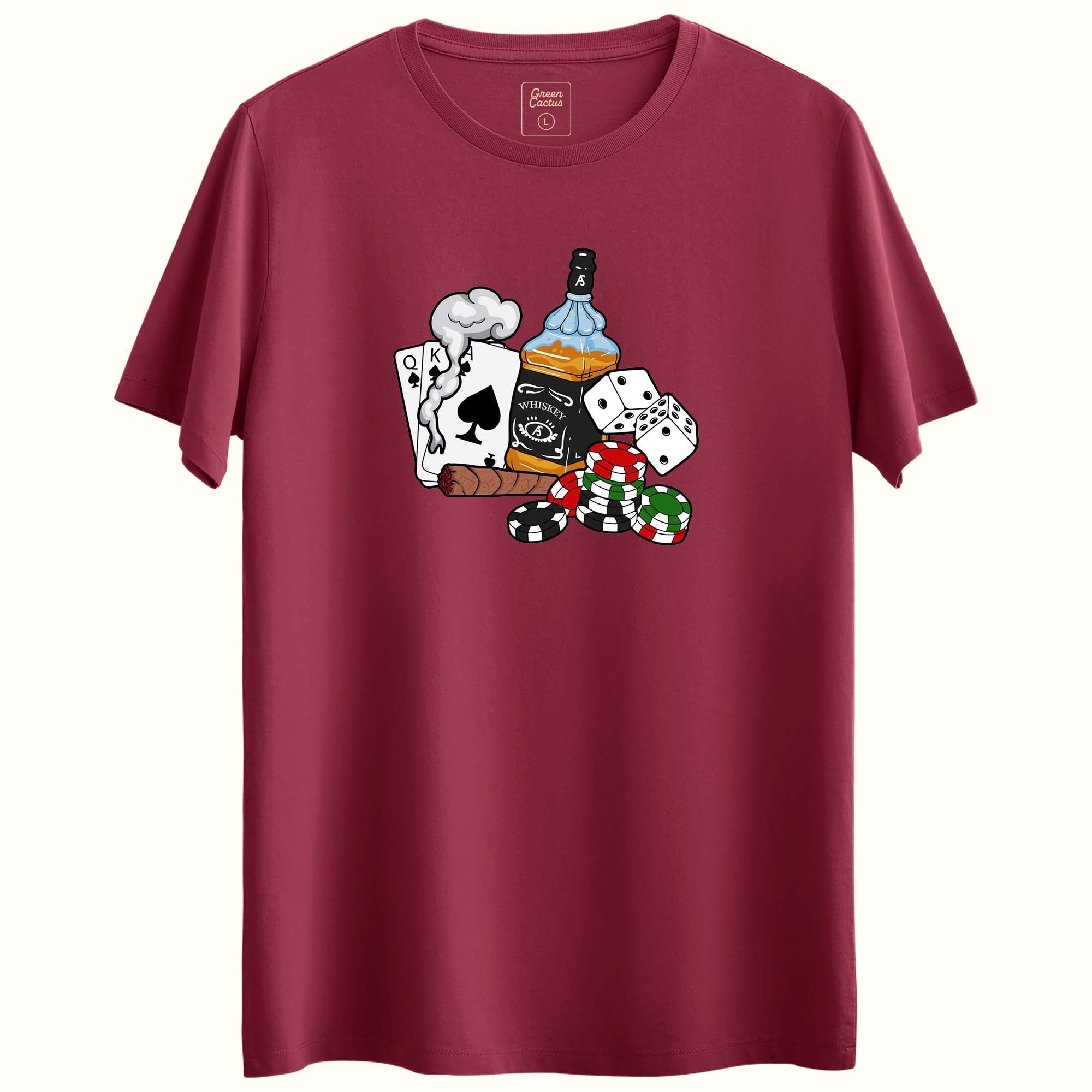 whisky Tasarımlı Regular T-Shirt